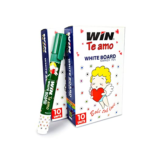 Win Te amo White Board Marker | 20 Pcs GREEN Ink