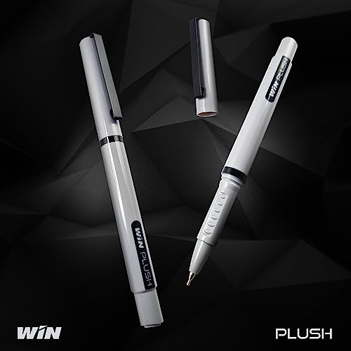 WIN Plush 20Pcs(10 Blue & 10 Black) | Ball Pens for Students | 0.7mm Tip