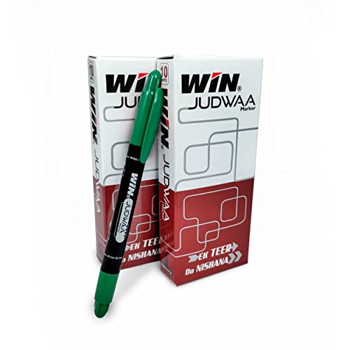 Win Judwaa Dual Tip CD/DVD/OHP Marker | 20 Pcs Green Ink