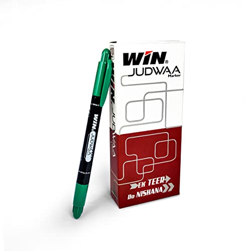 Win Judwaa Dual Tip CD/DVD/OHP Marker | 40 Pcs Green Ink