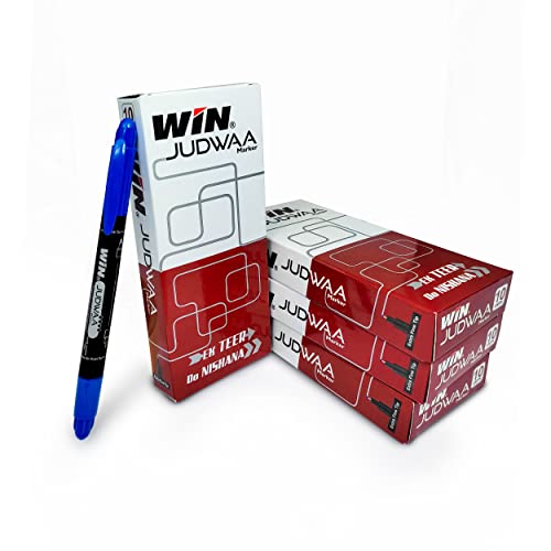 Win Judwaa Dual Tip CD/DVD/OHP Marker | 40 Pcs Blue Ink