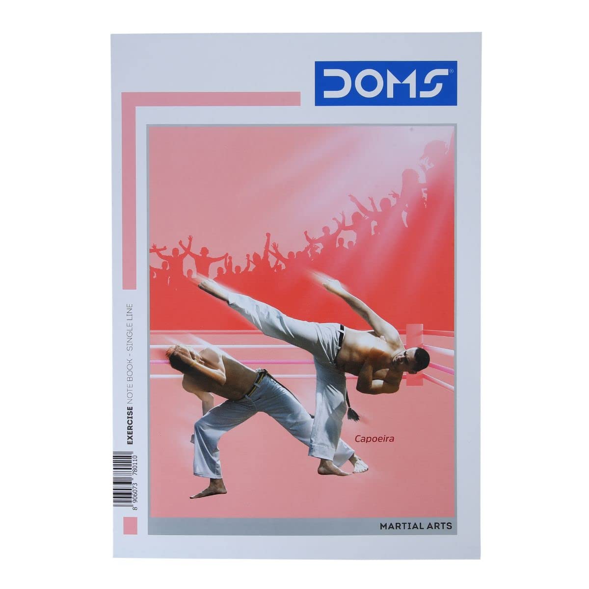 Doms Martial Arts Series Notebook | A4 | Single Line | 57GSM | 108 Pages | 21 x 29.7 cm | Pack of 12