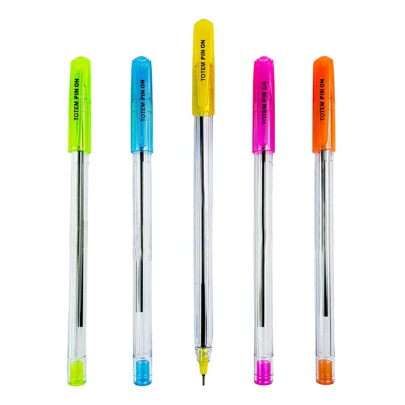 Totem Pin On Ball Pens(Blue Ink 20 Pcs)