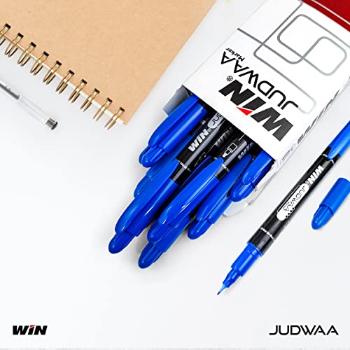 Win Judwaa Dual Tip CD/DVD/OHP Marker | 20 Pcs Blue Ink