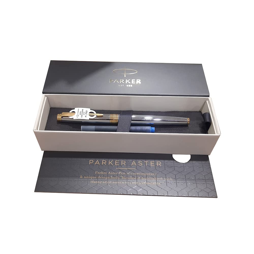 Parker 3 Pcs Set Metal Fountain Pen Ball-point Pen Mechanical pencil With  Case | eBay