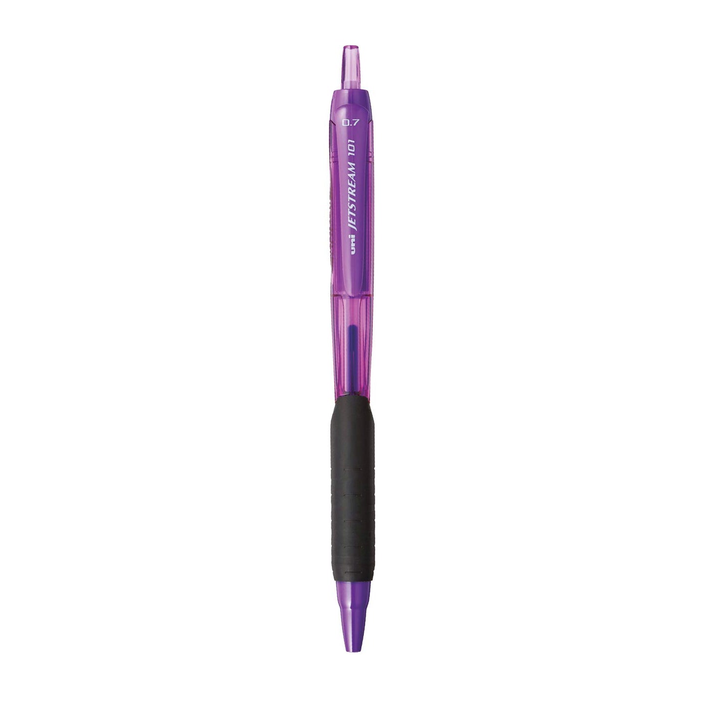 uni  Ball SXN 101 C Jetstream Roller Ball Pen (0.7mm, Purple Body, Blue Ink, Pack of 6)