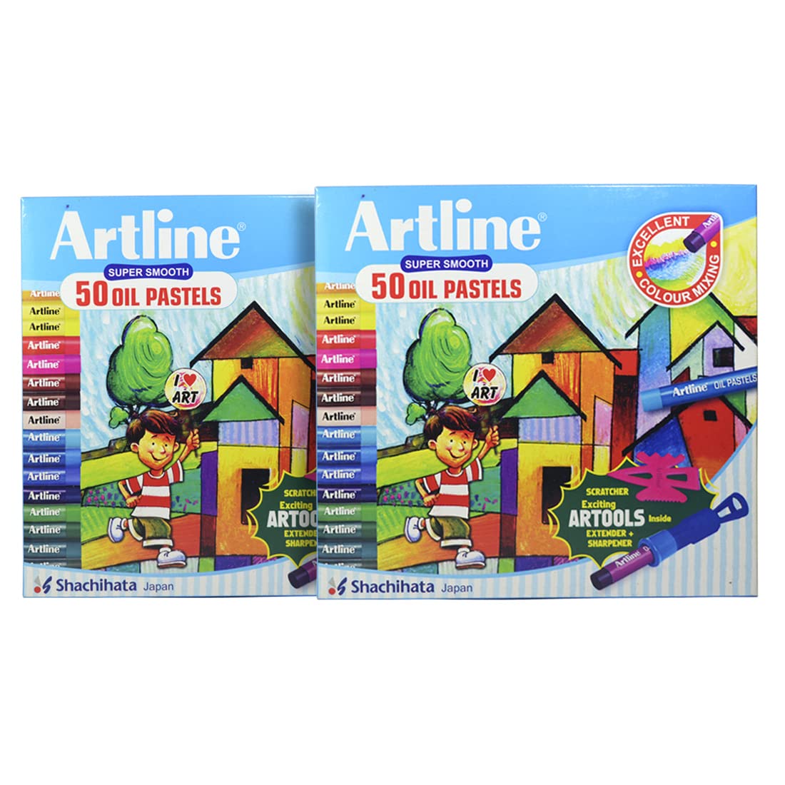 Artline Non-Toxic 15 Shades Oil Pastel