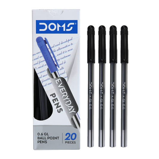 Doms Df 0.6 Gl Ball Point Pens - Black Ink