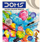 Doms Super Soft Hexagonal Pre-Sharpened Water Soluble Colour Pencils