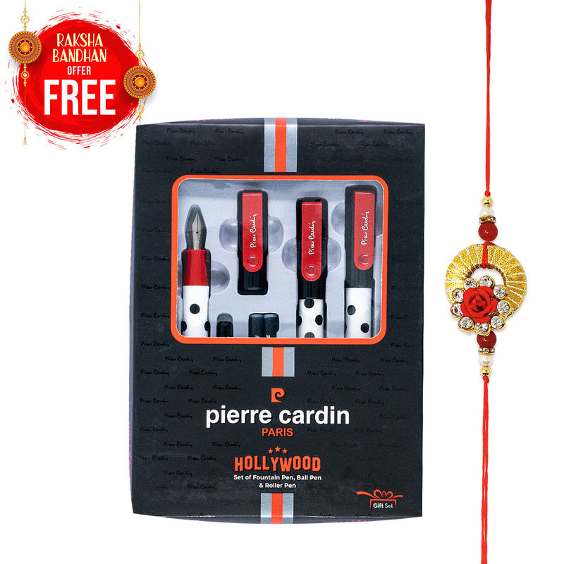 Pierre Cardin Hollywood Pen Gift Set | Pen for Gifting | Ideal Rakhi Gift For Brother & Sister Pens Rakshabandhan Gifts | Rakhi Pen Gift Set | Color & Design May Vary