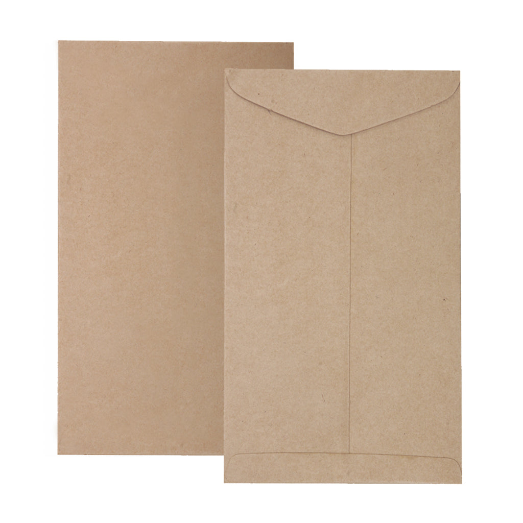 Paper Pep Business Envelope 120GSM 7"X4" Kraft Pack of 40