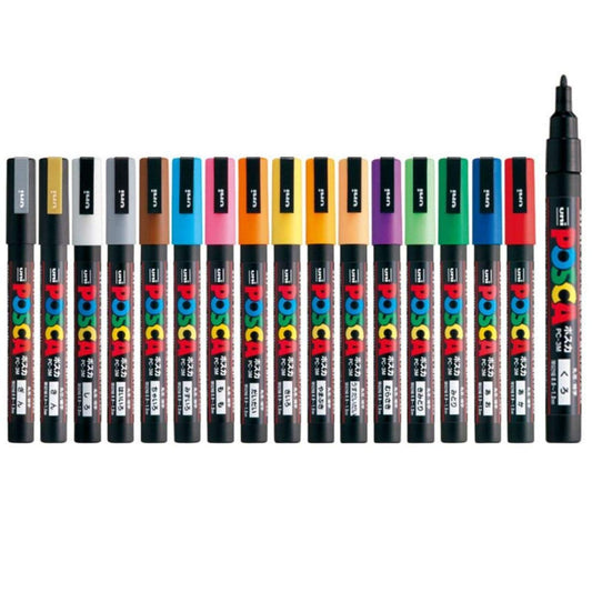 Uniball Posca 3M 0.9 - 1.3mm Bullet Shaped Markers