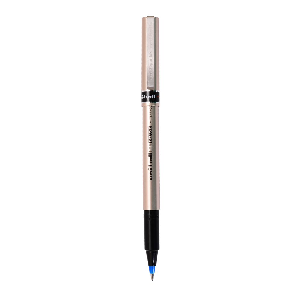 Uniball Deluxe UB177 Roller Ball Pen - Blue Ink